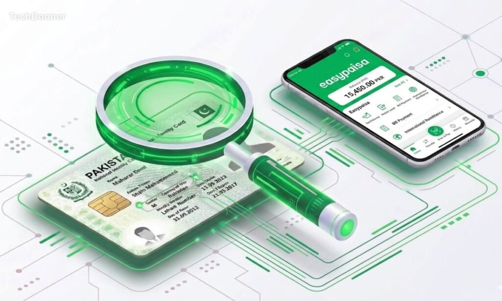 Easypaisa account from cnic